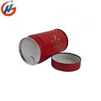Boîte ronde personnalisée pour thé et café, avec couvercle en aluminium facile à retirer, qualité alimentaire, petite boîte ronde en métal vide pour le thé