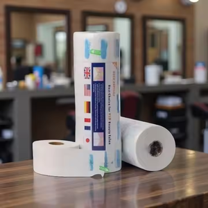 Bandes <span class=keywords><strong>de</strong></span> protection <span class=keywords><strong>de</strong></span> cou jetables élastiques blanches et respirantes anti-adhérentes aux cheveux, rouleaux <span class=keywords><strong>de</strong></span> papier pour barbier pour la <span class=keywords><strong>coupe</strong></span> <span class=keywords><strong>de</strong></span> cheveux en salon - Product Image 3