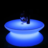 Rougeoyante a mené des meubles de barre de couleur de rvb a mené la table de barre illuminée