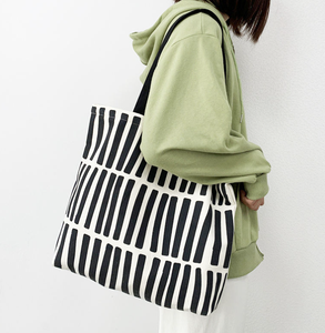 Bolsa de algodón impresa, bolsa de mano de algodón con logo, bolsa de compras de lona de algodón de gran capacidad - Product Image 6