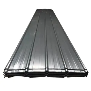 Toit Matériau Acier Dx51d, Dx52D, Dx53D Tôle de toiture en acier galvanisé ondulé revêtue de zinc