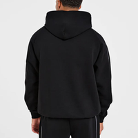 Ensemble de survêtement pour hommes avec passepoil contrastant, sweat à capuche et pantalon, manches raglan, vêtements de sport, vente en gros usine