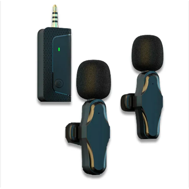 100pcs Wholesale Model K35 Pro 3.5mm Jack Wireless Lavalier Speaker Microphone Live Broadcast Podcast Lapal Wireless Microphone