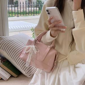 Bolso de Hombro Rosa en Forma de Almohada con Cierre de Cremallera para Uso Diario, Primavera 2025, Bolso Bandolera Pequeño - Product Image 2