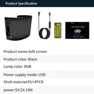 Nueva Pantalla LED Flexible RGB a Todo Color de 64x64 con Diseño de Ojo de Diablo para Camión, Reemplazo de 12-28V DC - Product Image 6