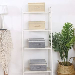 <b>Foldable</b> Storage <b>Boxes</b> with Lids Fabric Storage Cubes Wardrobe Storage Organizers for Home Office - Product Image 5