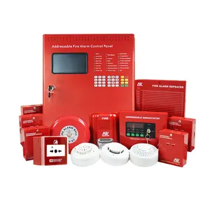Painel de controle inteligente de alarme de incêndio para sistema de controle de alarme de incêndio endereçável por projeto