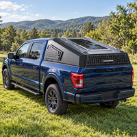 Hardtop en aluminium Fastback pour Jeep Gladiator 2020-2025, benne de 5 pieds avec fenêtres latérales coulissantes verrouillables