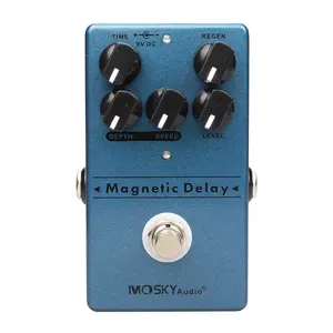 All'ingrosso a mano costruito 2-in-1 Delay Echo effetti per chitarra pedale Delay elettrico e Bass distorsione Overdrive Chorus Fuzz Treble Box