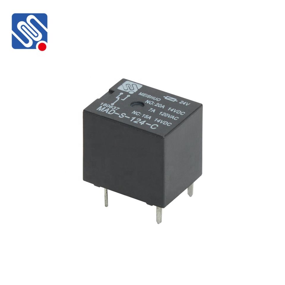 Meishuo MAD-S-112-C 12v24v 4pin 20a 30vdc Miniature sealed High Power Vehicle Relay