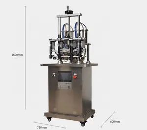 स्वचालित नकारात्मक दबाव वैक्यूम भरने की मशीन तरल भरने की मशीन 4 हेड परफ्यूम कांच की बोतल भरने की मशीन