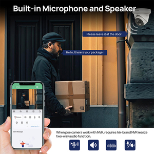 Caméra de sécurité extérieure IP PoE Vikylin OEM HIK Smart Hybrid Light 5MP 24/7 Full <span class=keywords><strong>Color</strong></span> Audio bidirectionnel Étanche IP67 Entièrement métallique - Product Image 4
