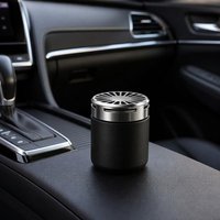 Parfum de voiture solide de luxe avec parfum de citron, matériau métallique, éclairage ambiant pour une élimination efficace des odeurs