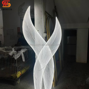 SMOOTH Exquisite Banana <b>Tree</b> Leaf <b>LED</b> Road Lead Wedding Stage Layout Props <b>Lighted</b> Floor Lamp T Station Decoration - Product Image 5