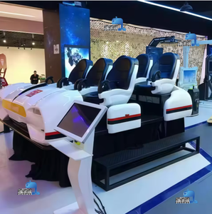 เครื่องเล่นเกมยิงปืนเสมือนจริง <span class=keywords><strong>VR</strong></span> 9D สีสันสดใสในสวนสนุกในร่ม พร้อมเครื่องหยอดเหรียญ และโรงภาพยนตร์ <span class=keywords><strong>VR</strong></span> 360 องศา - Product Image 5