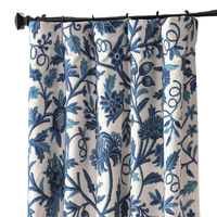 Cortinas Opacas Modernas de Lujo para Ventanas y Puertas del Hogar |   Tela Tejida de Algodón 100% de Alta Calidad |   Retardante de llama y ecológico |