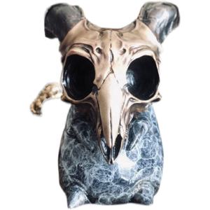 Artesanías de bronce personalizadas al por mayor esqueleto único cabeza humana modelo estatua técnica de fundición para mascota ellos - Product Image 1