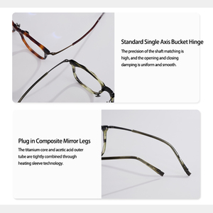 2026 Trendy Chunky Oversized Rectangle Acetate Optical Frames Men Women Vintage Thick Rim Eyeglasses Frames Retro Spectacles - Product Image 6