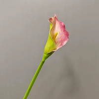 Fleur de calla artificielle PPS de haute qualité, toucher réel, 75 cm, en latex, pour mariage, décoration de table, événements