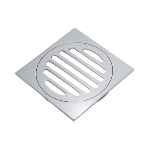 GUIDA 726134 quadrato in ottone 99.8*99.8mm di uscita 103.1mm cromatura Anti odore di scarico del pavimento del balcone - Product Image 1