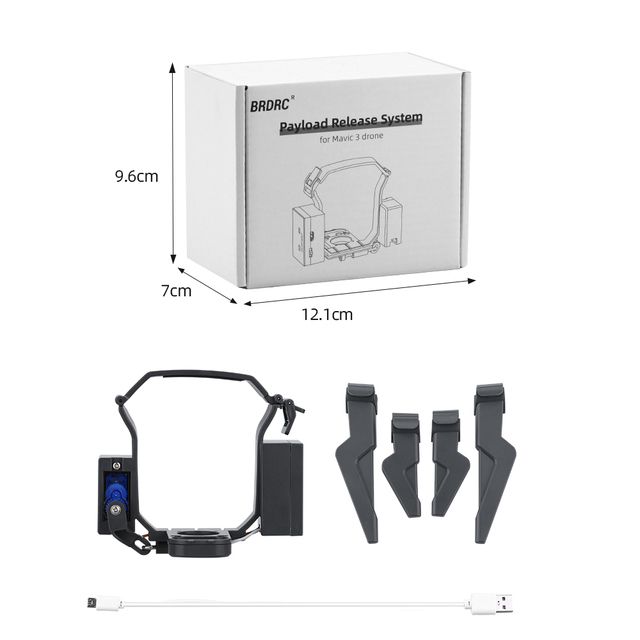 Drop System for DJI Mavic 3/Pro/2 Pro Zoom/AIR 2/Mini 2/Mini 3 Pro Drone Airdrop System Ring Gift Deliver Life Rescue Thrower