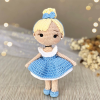 Offre Spéciale fait à la main peluche filles Amigurumi princesse poupée Crochet princesse jouet Crochet poupées pour fille cadeau