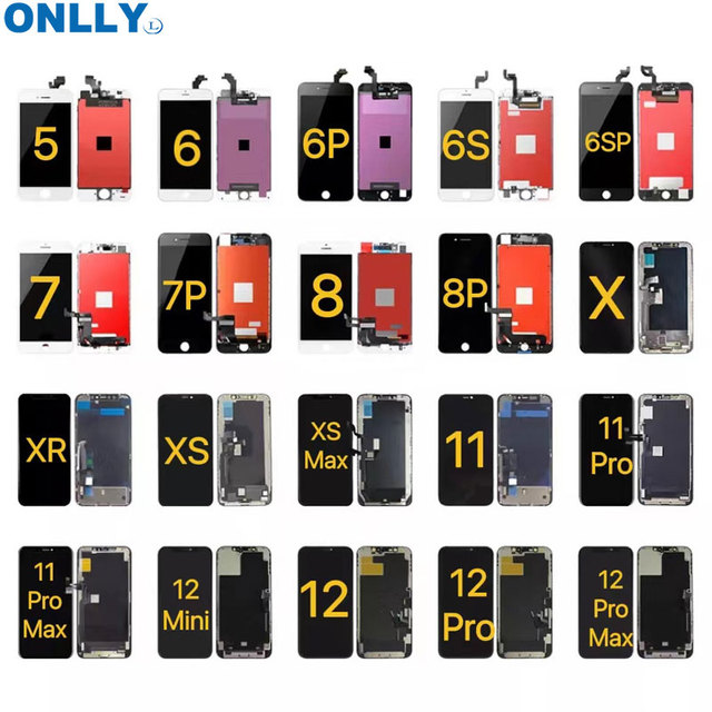 Mobile Phones Lcds Display for iPhone 5 5c 5s 6 6s 7 8 Plus 11 12 13 14 Pro Max X Touch Screen Digitizer Assembly