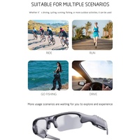 Lunettes intelligentes avec caméra, lunettes vidéo HD 1080P et lunettes d'enregistrement audio pour hommes/femmes