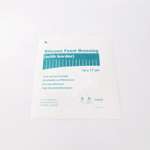 बॉर्डर मेडिकल सिलिकॉन घाव ड्रेसिंग के साथ फैक्टरी मूल्य सिलिकॉन फोम ड्रेसिंग, अनुकूलित आकार घाव ड्रेसिंग पट्टी - Product Image 3