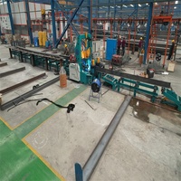Máquina de Soldadura y Enderezamiento Automática 3 en 1 KASRY para Vigas en H, Línea de Producción de Estructuras de Acero de Alta Velocidad