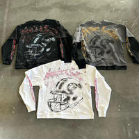 Sweat-shirts à capuche imprimés graphiques vintage Y2K pour hommes, streetwear, sweats oversize en molleton, ensembles de vêtements de mode hip-hop