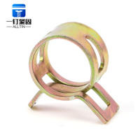 Collier de serrage à ressort Alltin en acier au carbone irisé, couleur zinc, 6-18, pour fixation de conduites d'eau et de carburant automobiles