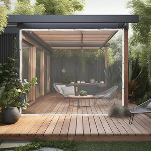 Bâche claire imperméable extérieure <span class=keywords><strong>de</strong></span> PVC <span class=keywords><strong>de</strong></span> bâche transparente extérieure résistante avec des œillets - Product Image 1