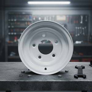 Nouvelle <span class=keywords><strong>roue</strong></span> de <span class=keywords><strong>remorque</strong></span> en acier blanc, jantes de <span class=keywords><strong>8</strong></span> <span class=keywords><strong>pouces</strong></span>, 5x114.3, certifiées DOT/TUV/CE/BUREAU VERITAS, multifonction, utilitaire, voyage, aménagement paysager - Product Image 2