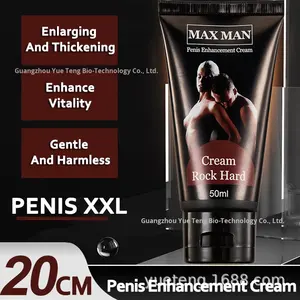 MAXMAN Black Box Doppel-<span class=keywords><strong>Penis</strong></span>-Massagecreme Gel Wasserfest 50ml Individuelles Logo Erwachsenen-Pflege Titan Gel Größer Stärker - Product Image 2
