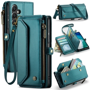 Étui portefeuille multifonction à fermeture éclair avec cordon <span class=keywords><strong>Caseme</strong></span> C36 pour <span class=keywords><strong>Samsung</strong></span> Galaxy S26 Plus S25 Ultra S24 FE A17 A37 A57 Housse en cuir - Product Image 1
