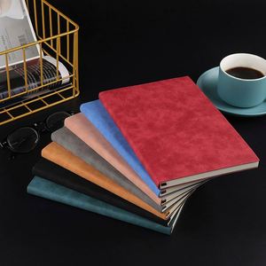 Custom Print Silk Screen Printed High Quality Hard Cover Planning Pocket <b>Dotted</b> Gift Set A5 Pu <b>Glue</b> Binding Notebook Custom Logo - Product Image 2
