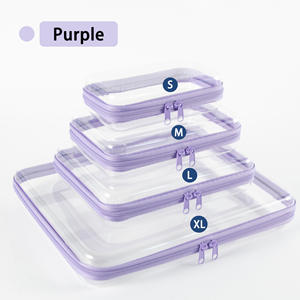 קופסת אחסון שקופה וקלת משקל מ-PET עם רוכסן בהתאמה אישית, במחיר מפעל, OEM - Product Image 5