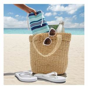 Serviettes de plage imprimées en tissu éponge de coton surdimensionnées, douces et à séchage rapide, personnalisables en gros - Product Image 2