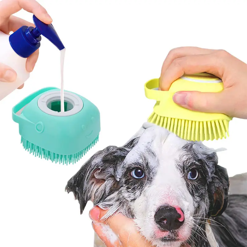 แปรงอาบน้ำสุนัขแสนสวย,อุปกรณ์นวดเพื่อความปลอดภัยของสุนัขและแมวแปรงอาบน้ำสุนัขทำจากซิลิโคน