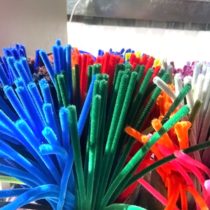 Wholesale <strong>Pipe</strong> Cleaners Assorted Colors Chenille <strong>Stems</strong>,100pcs Limpia Pipas Fuzzy Sticks Craft,6mm 8mm Fluffy <strong>Pipe</strong> Cleaners Craft - Product Image 6