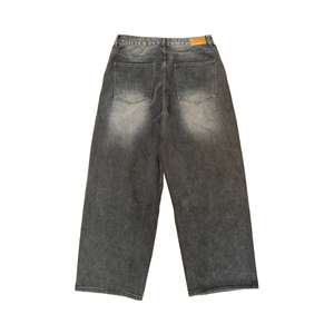 2025 A/W Hombres <span class=keywords><strong>Glacier</strong></span> Grey Denim Jeans Lavado artesanal con bigotes esculpidos a mano Colección de diseñador Premium - Product Image 5