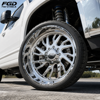 Jantes forgées noires polies 6x5.5 6x135 8x180 8x6.5 8x170 22x12 24x14 26x14 28x16 pour camions Ford Chevy GMC Denali Dodge Titan