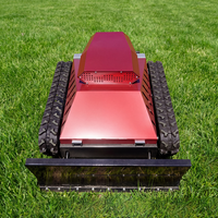 Cortadora de Césped Robótica Todoterreno de Alta Calidad LUYU con Control Remoto de 800m, Tractor Cortador de Césped Agrícola
