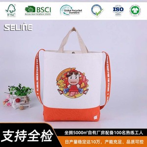 Custom Canvas Tote Bag Heat Transfer Printing Large Capacity Shopping Shoulder Bag Creative Storage Bag - Product Image 2