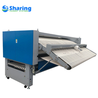 Machine industrielle de pliage de draps 3300 mm largeur de pliage max. Pliage continu par lots, marque Sharing Brand pour hôtels et blanchisseries