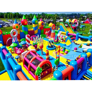 Juegos Inflables Gigantes para Niños al Aire Libre, Castillo Inflable, la Ciudad de Entretenimiento Más Divertida del Mundo, Castillo Inflable con Tobogán - Product Image 5