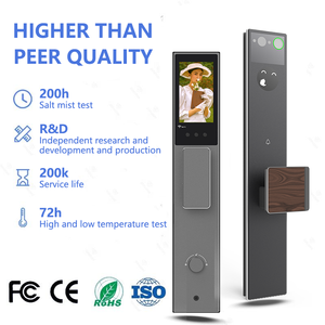 ระบบล็อคอัจฉริยะควบคุมด้วยเสียง AI พร้อมกล้องอินเตอร์คอมสำหรับประตูไม้ รองรับการปลดล็อคด้วยใบหน้า ลายนิ้วมือ รหัสผ่าน ควบคุมระยะไกลผ่านแอป Tuya - Product Image 3