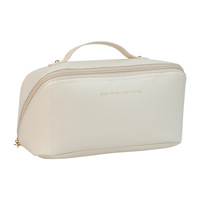 Sac de maquillage de voyage en toile pour filles, pochette porte-brosse de maquillage Portable pour femmes, trousse de maquillage de voyage sacs à cosmétiques