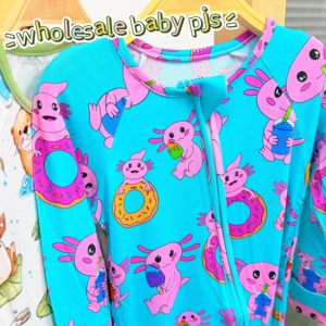 Contoh Gratis Baju Bayi Lengan Panjang Bahan Bambu Ringan Model Romper Warna-warni Grosir Pakaian Bayi - Product Image 2